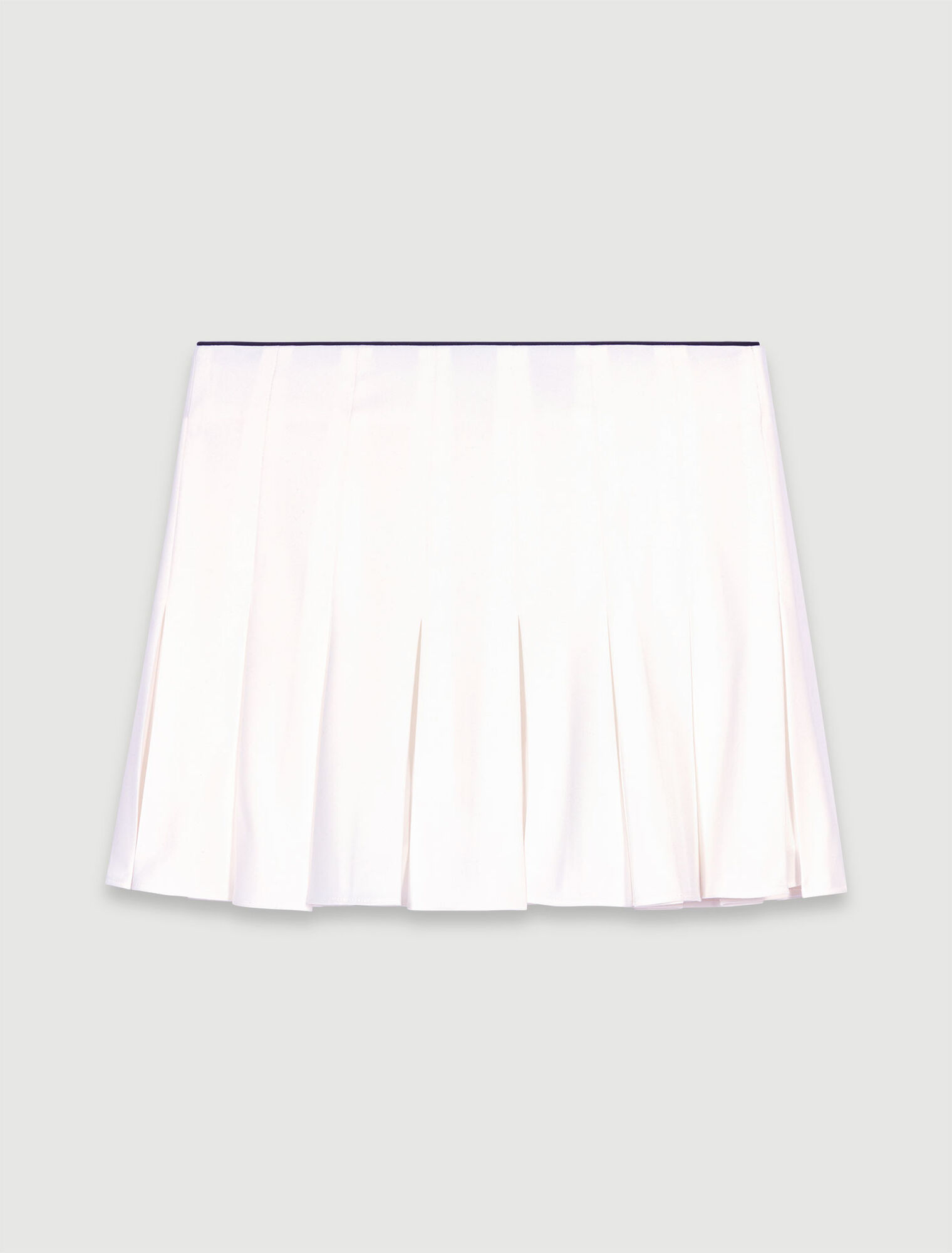 Falda short plisada