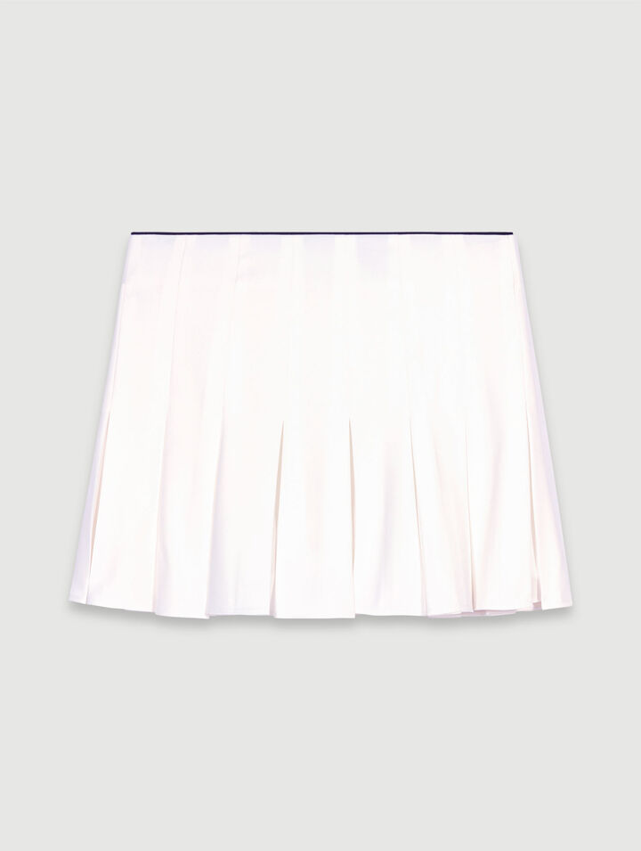 Falda short plisada