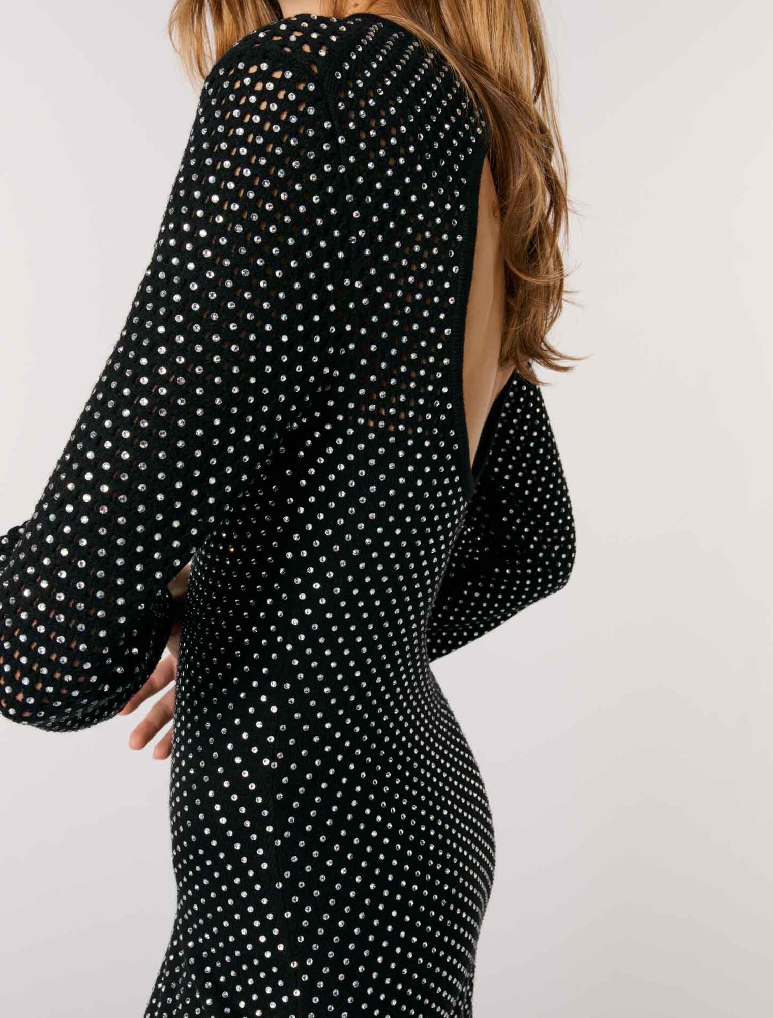 Vestido largo con estrás