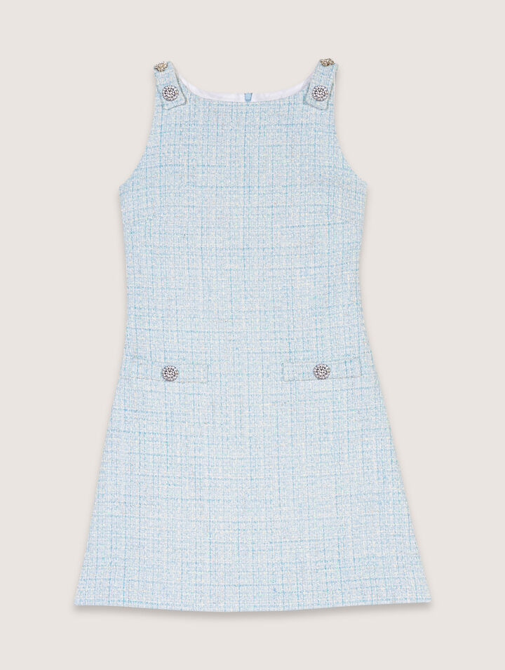 Vestido corto de tweed
