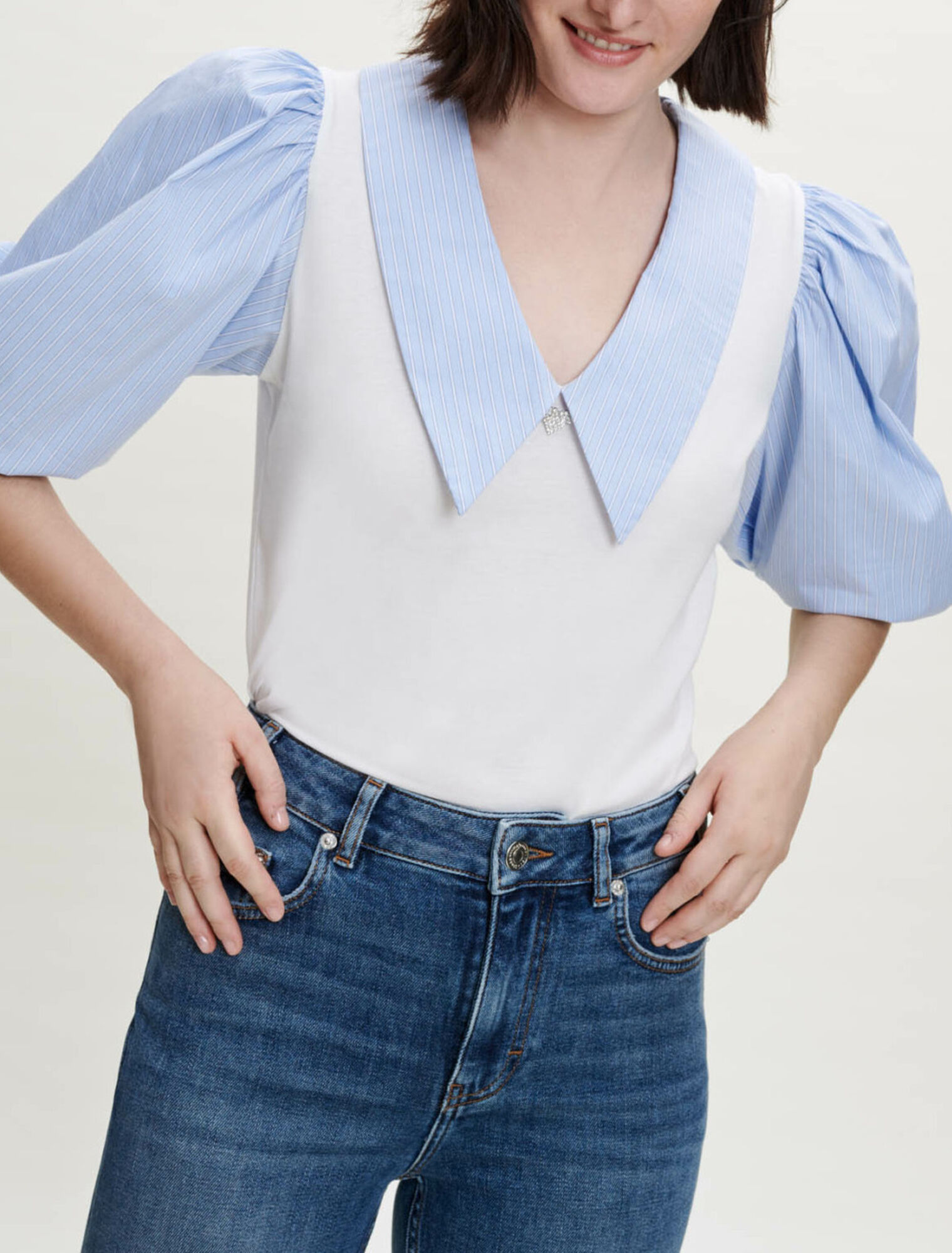 Camiseta mixta con cuello