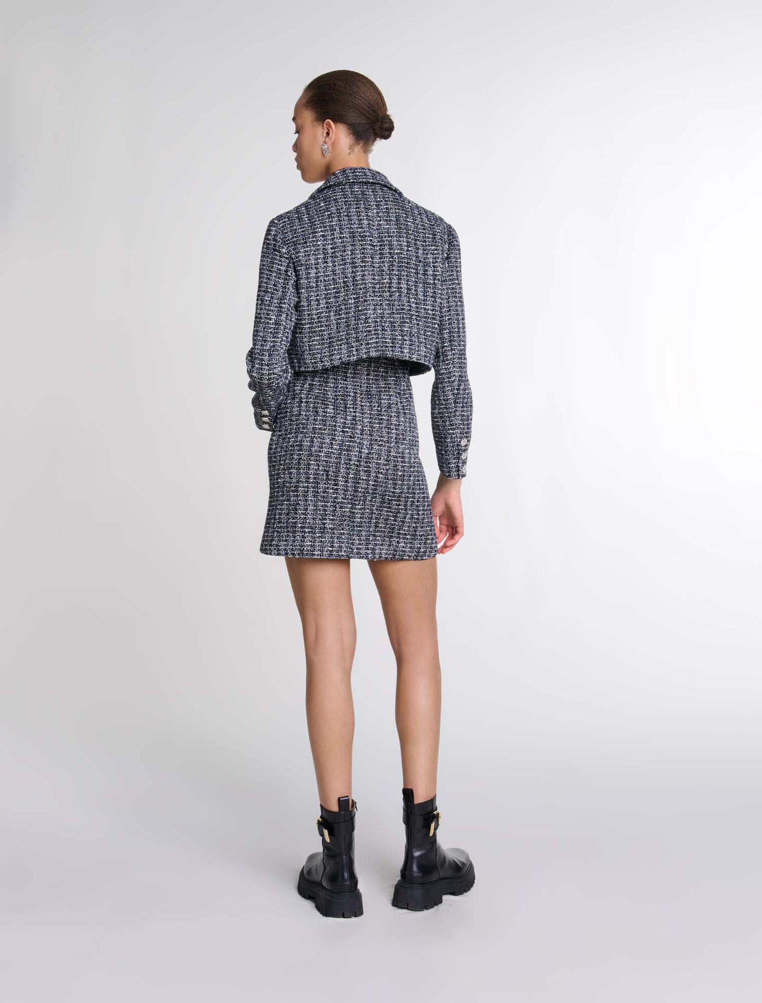 Vestido 2 en 1 de tweed
