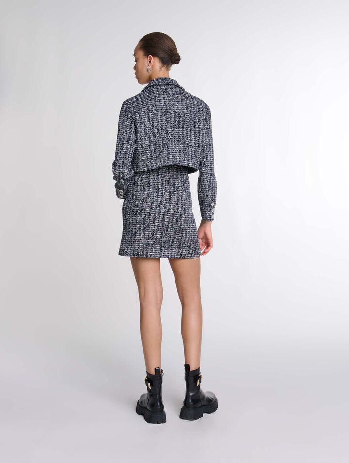 Vestido 2 en 1 de tweed