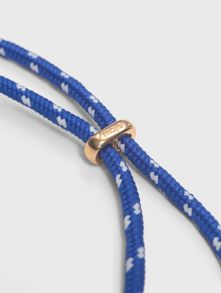 Collar de cadena y cord&oacute;n marino