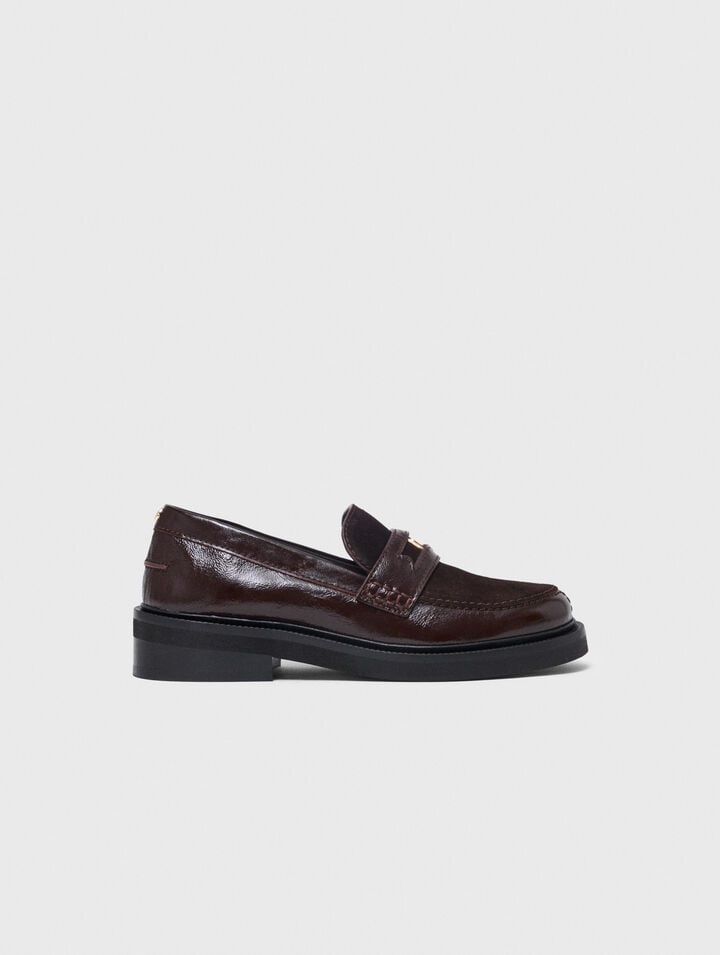 Mocasines de piel y ante