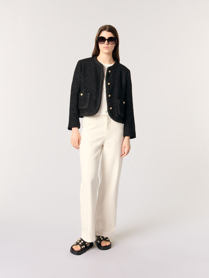 Chaqueta corta de tweed