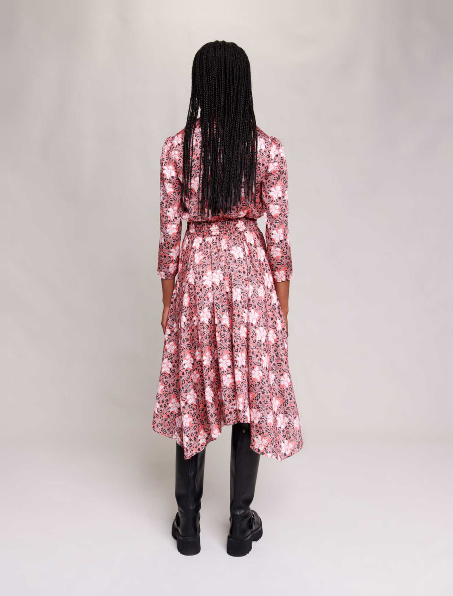 vestido largo floral