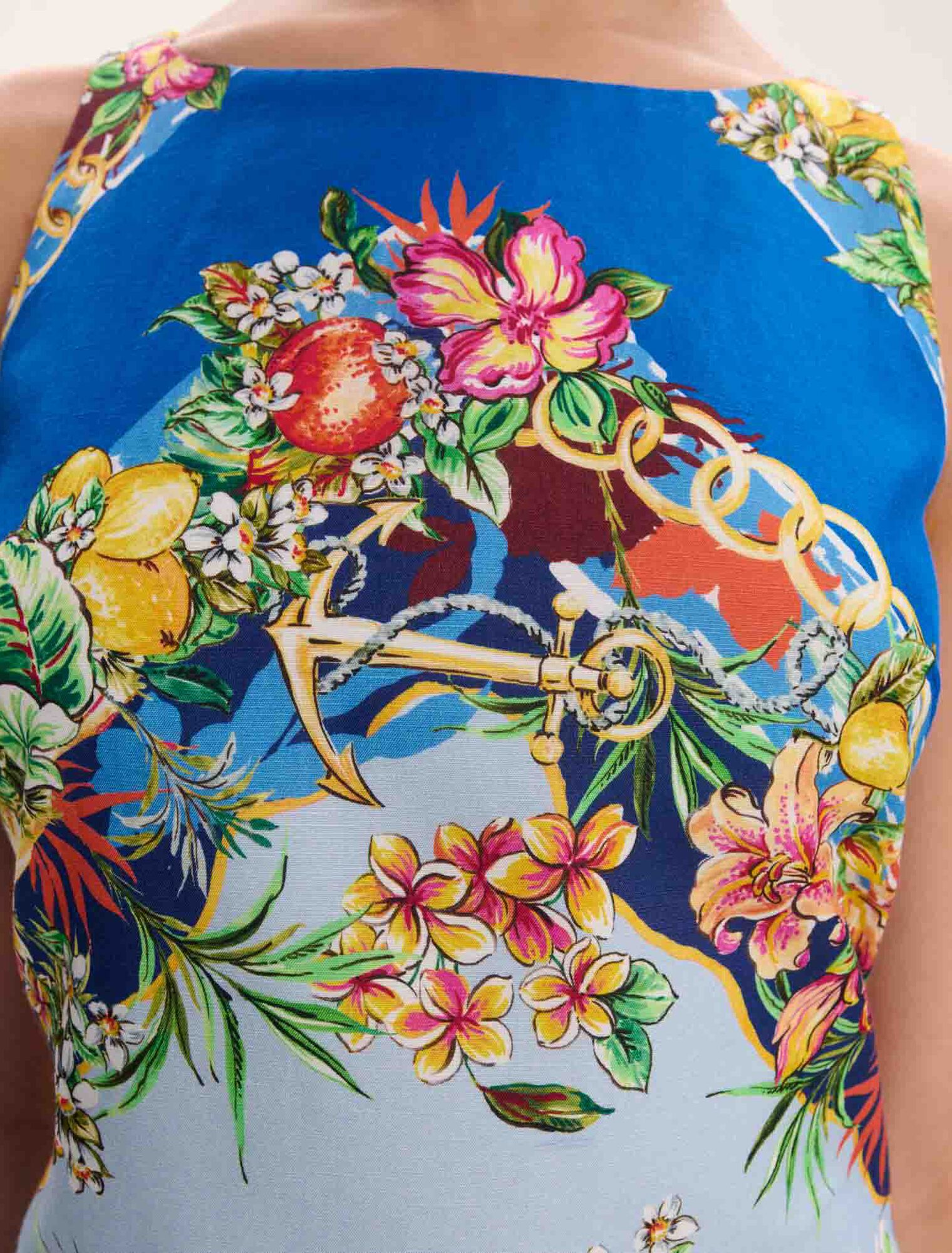 Vestido recto estampado