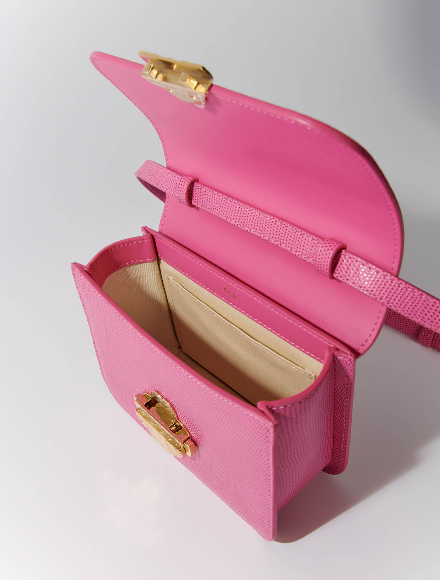 Bolso Clover de piel efecto lagarto