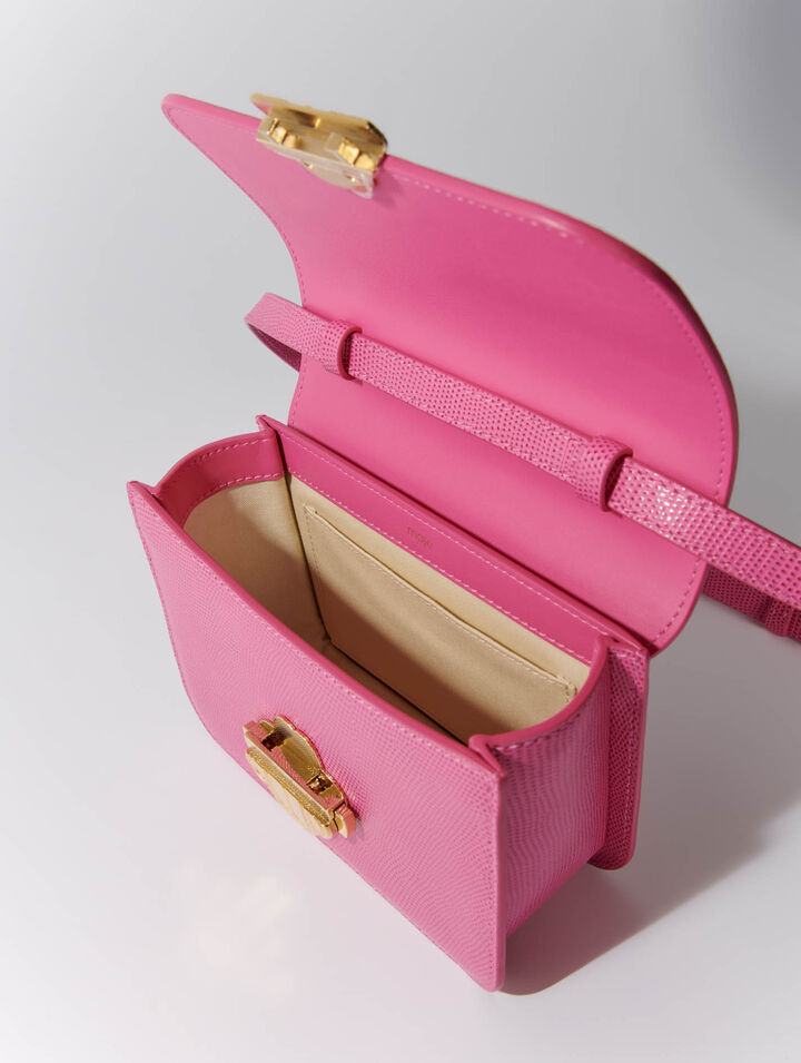 Bolso Clover de piel efecto lagarto