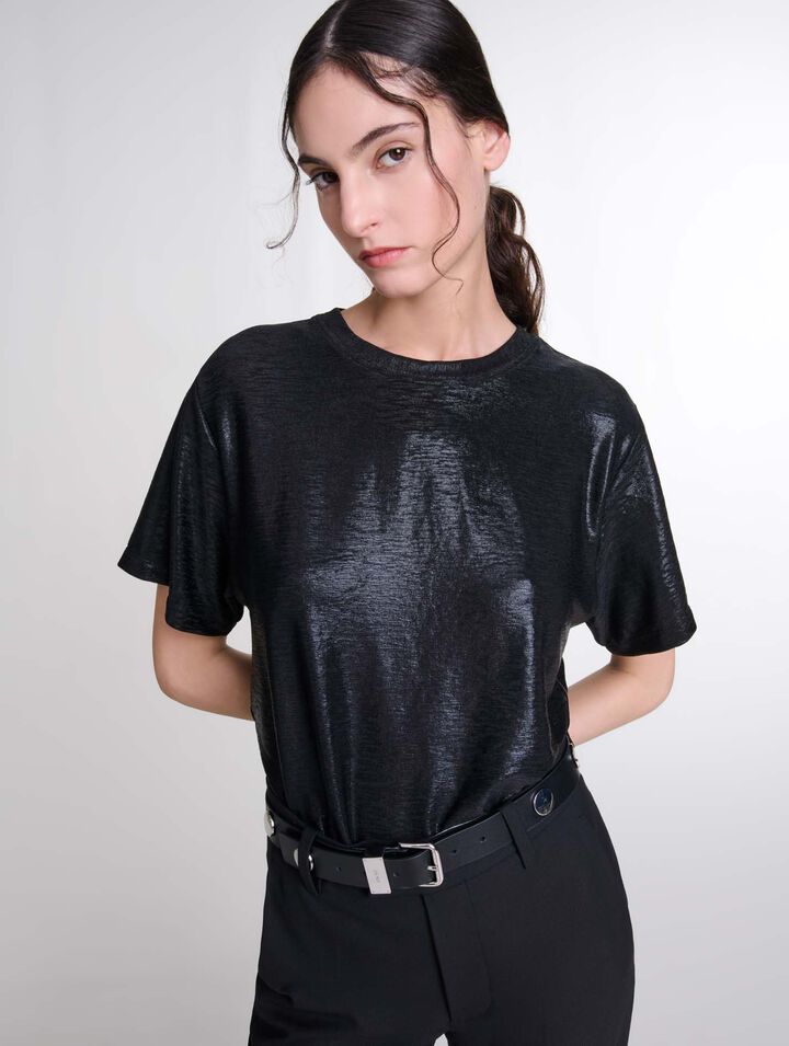 Camiseta de lamé