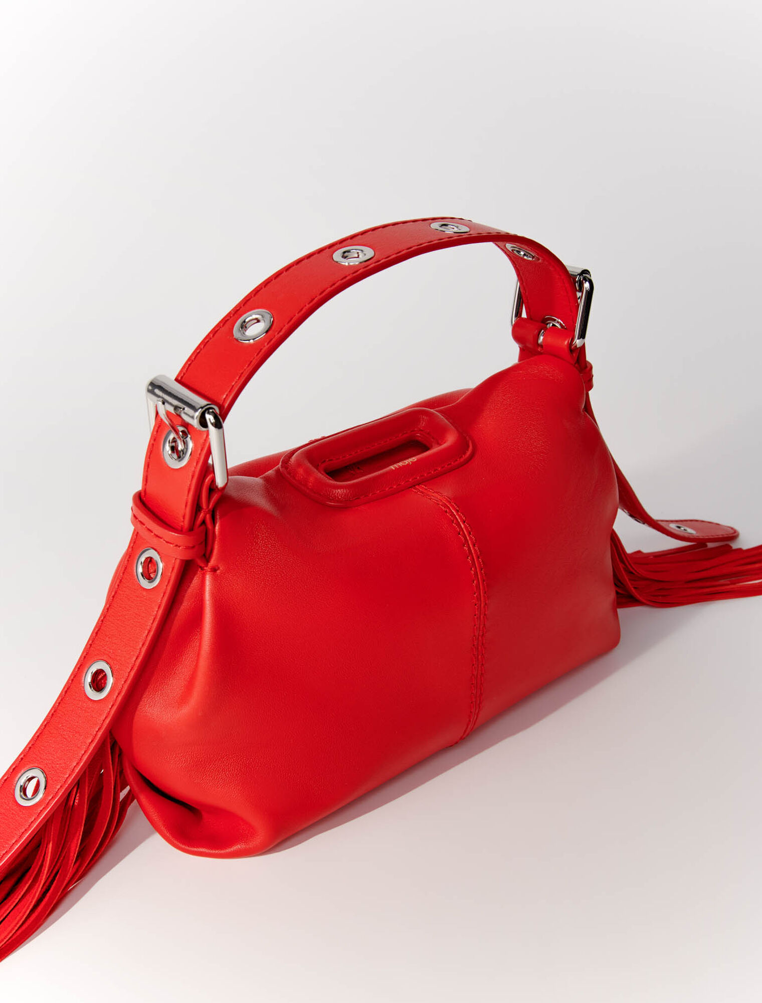 Bolso Miss M mini de cuero liso