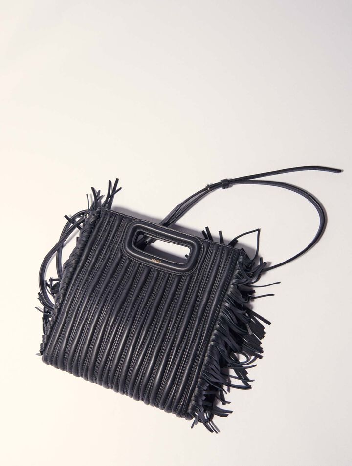 Bolso M de piel acolchado