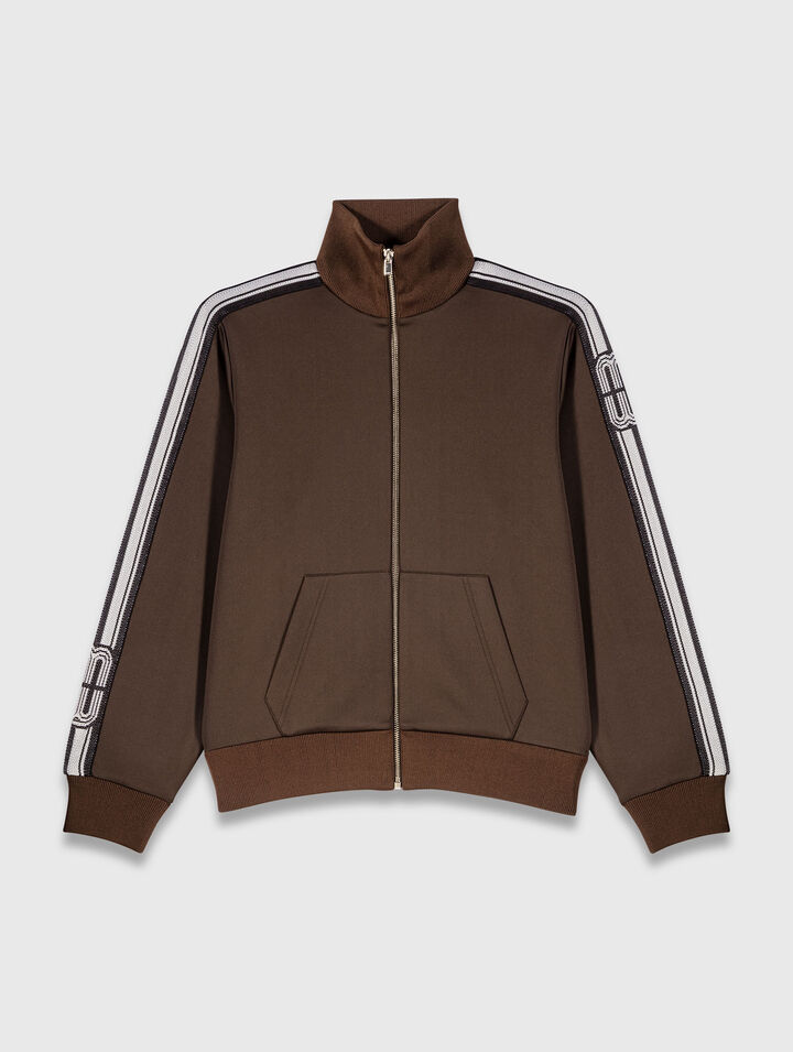 Sudadera con bandas rectas