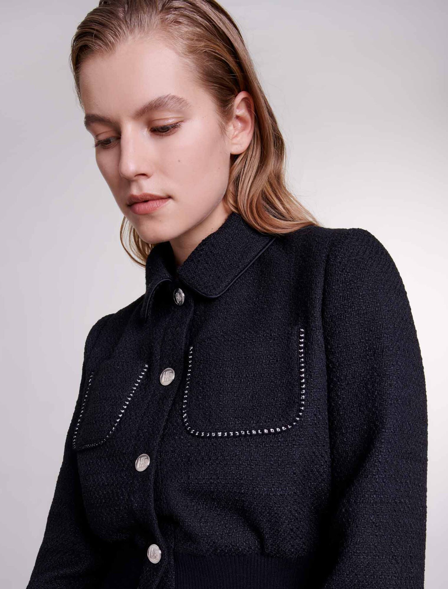 Cazadora de tweed