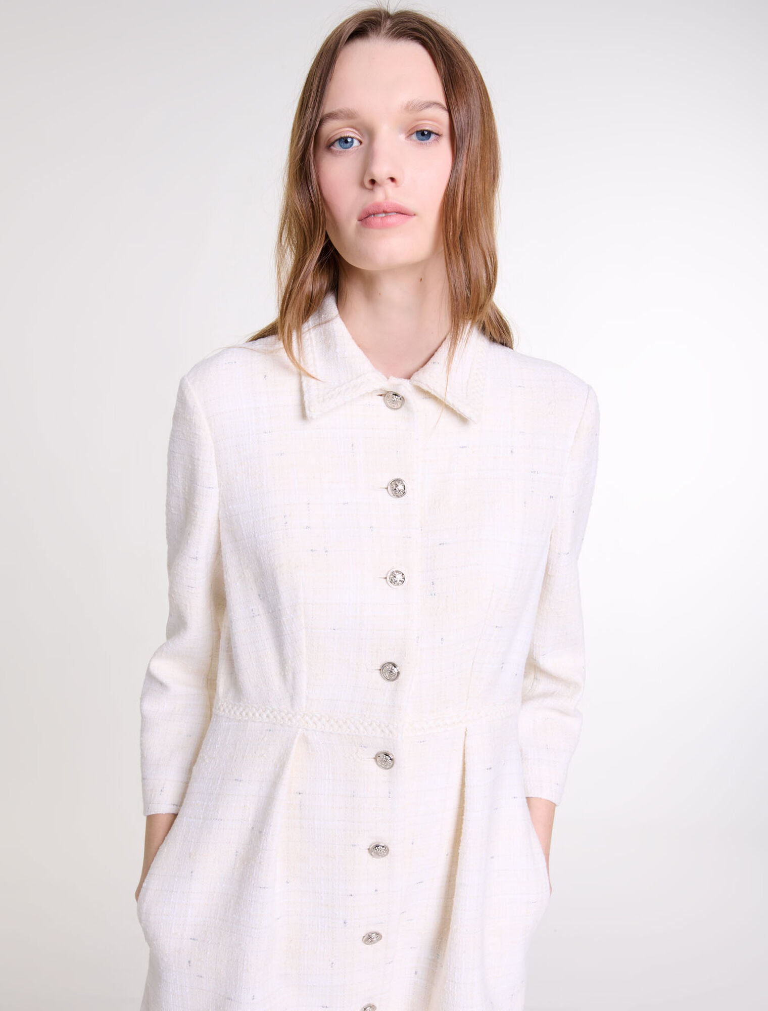 Vestido corto de tweed