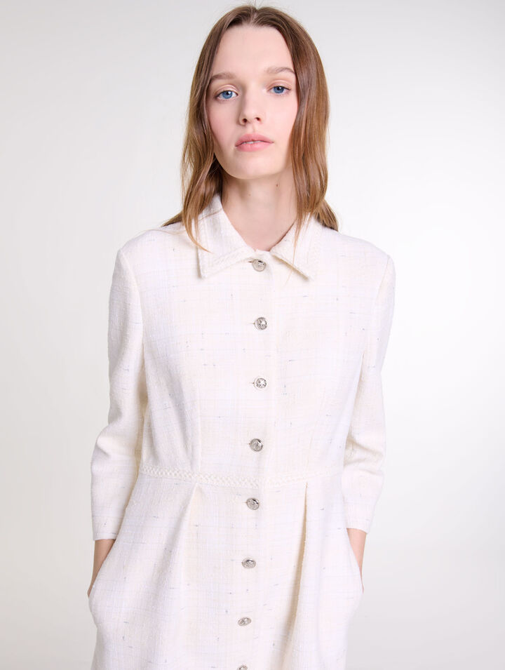 Vestido corto de tweed