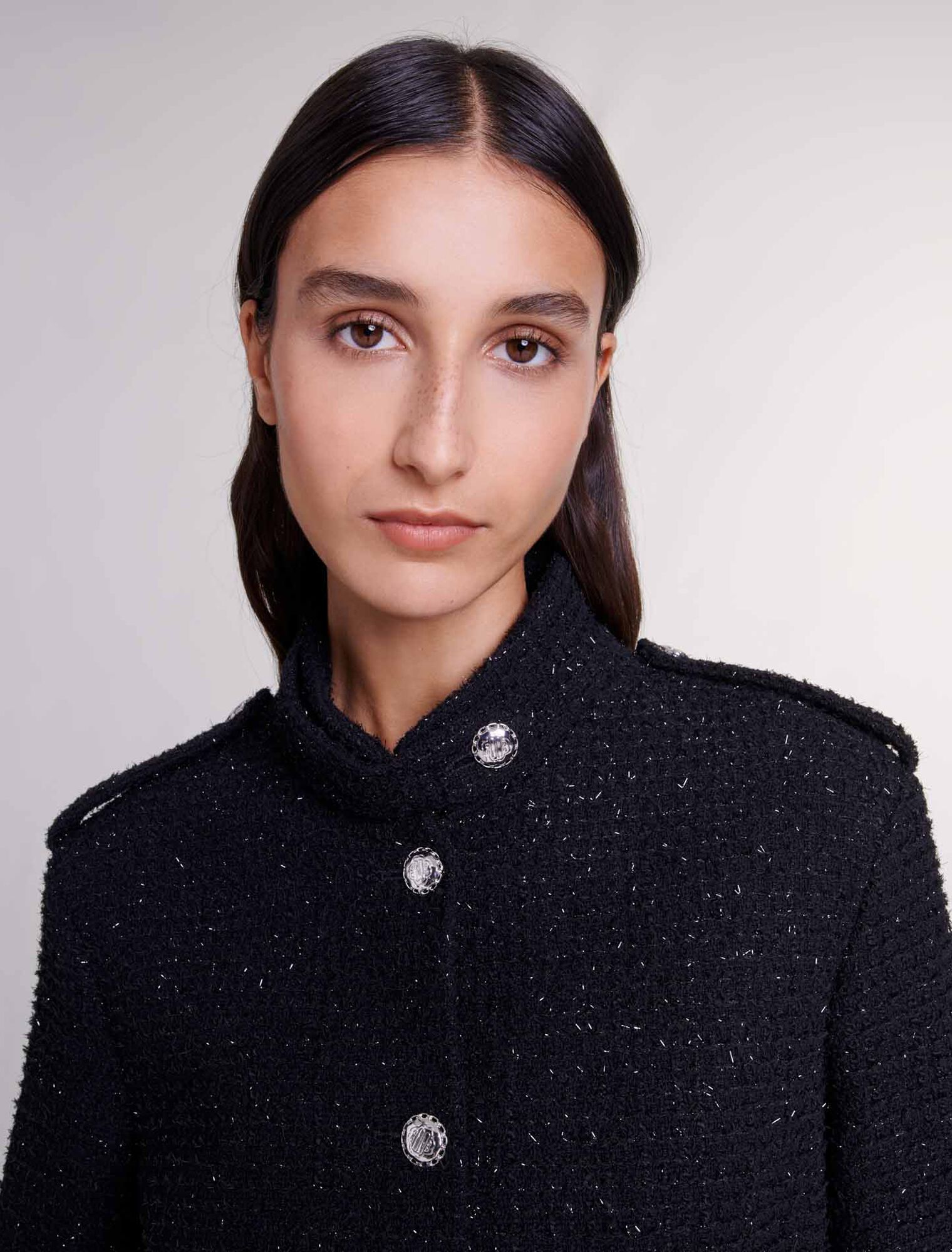Chaqueta corta de tweed