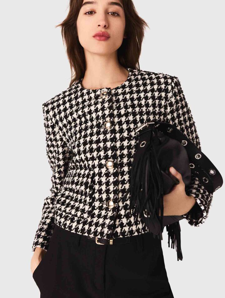 Chaqueta corta de tweed