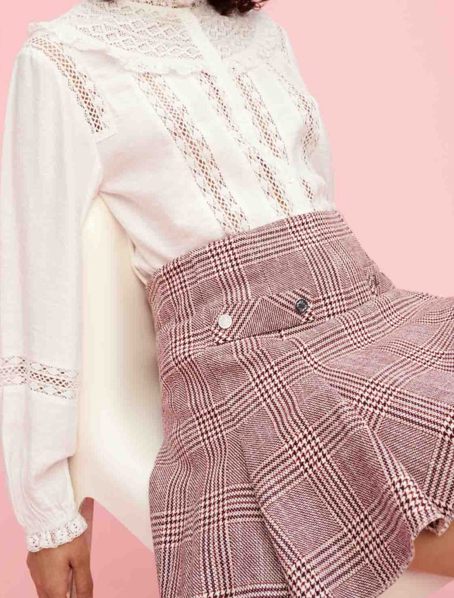 Camisa con bordados ingleses
