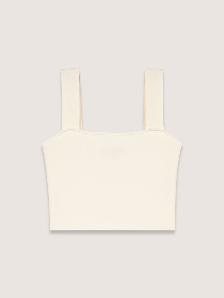 Crop top de punto