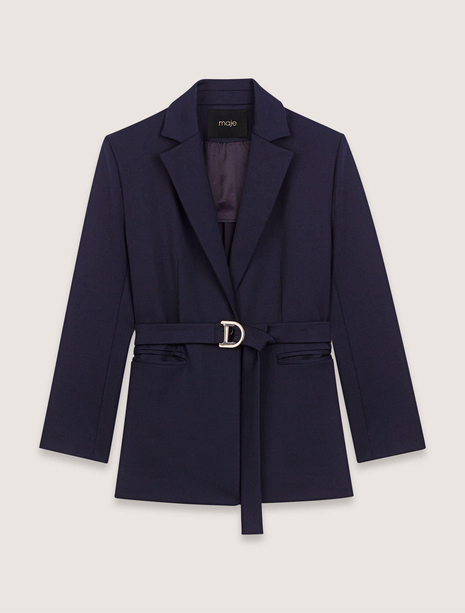 Chaqueta sastre con espalda plisada