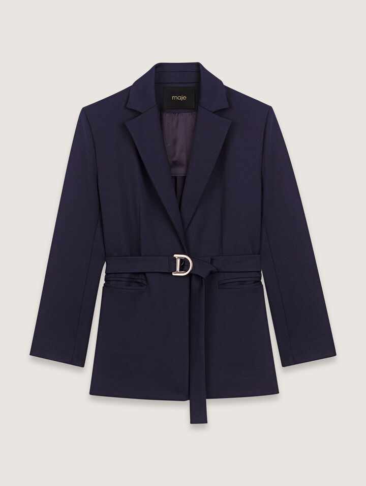 Chaqueta sastre con espalda plisada