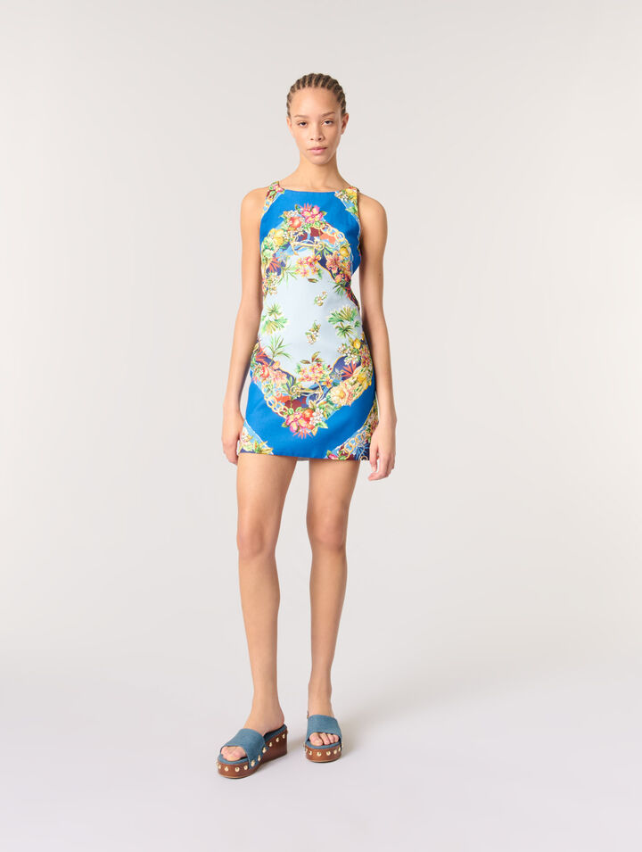 Vestido recto estampado