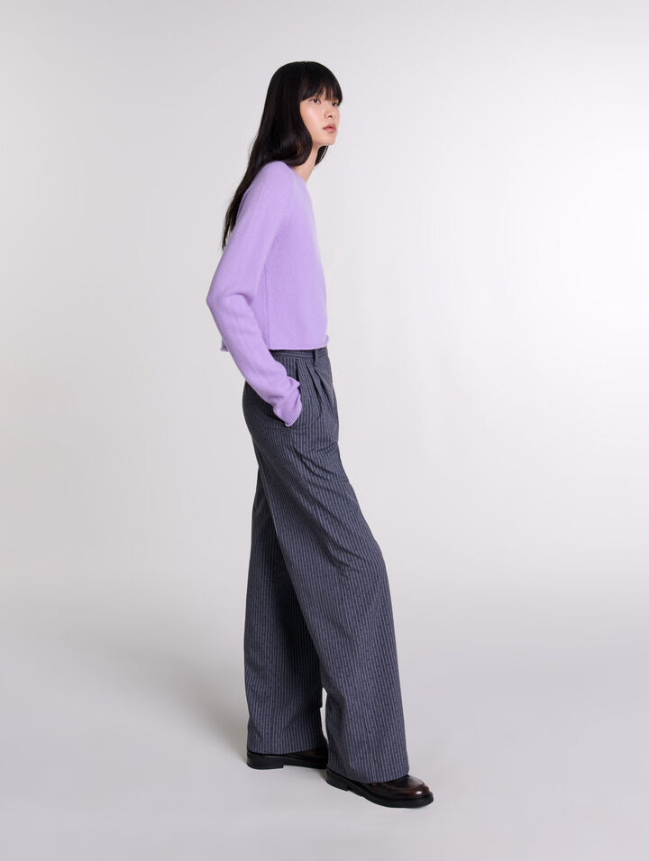 Pantalón de traje con strass