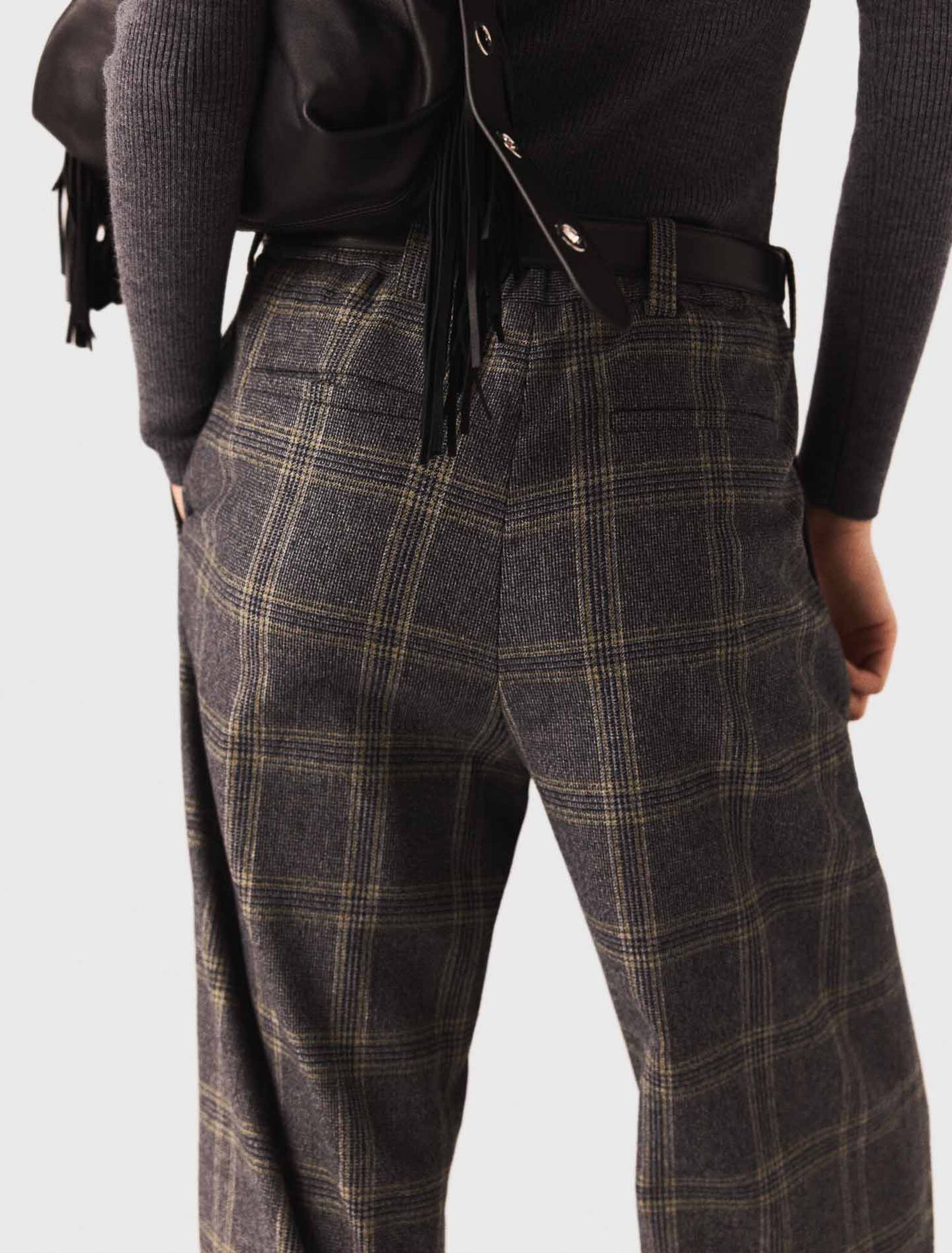 Pantalón de traje a cuadros