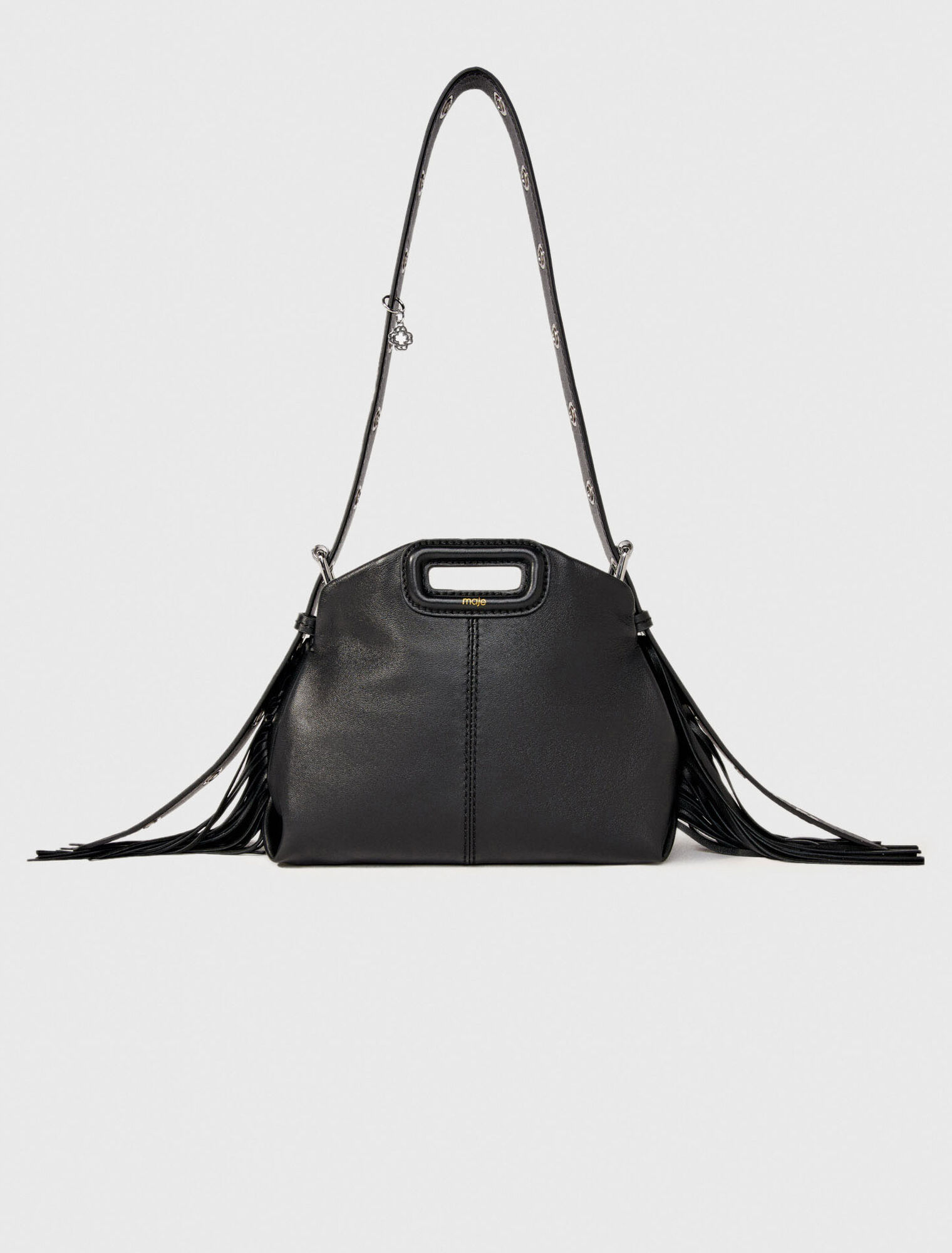 Bolso Miss M mini de cuero liso