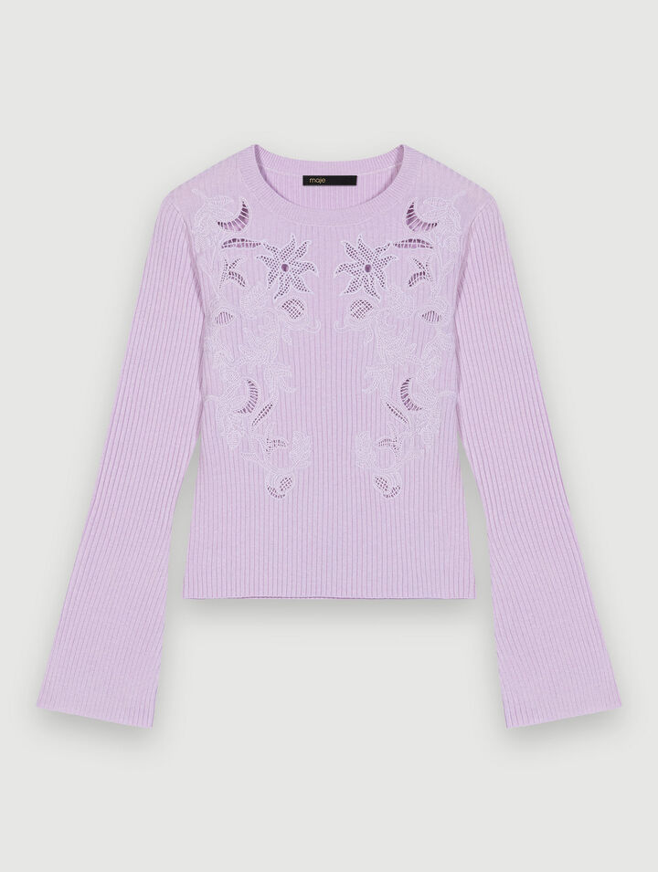 Jersey con motivos calados