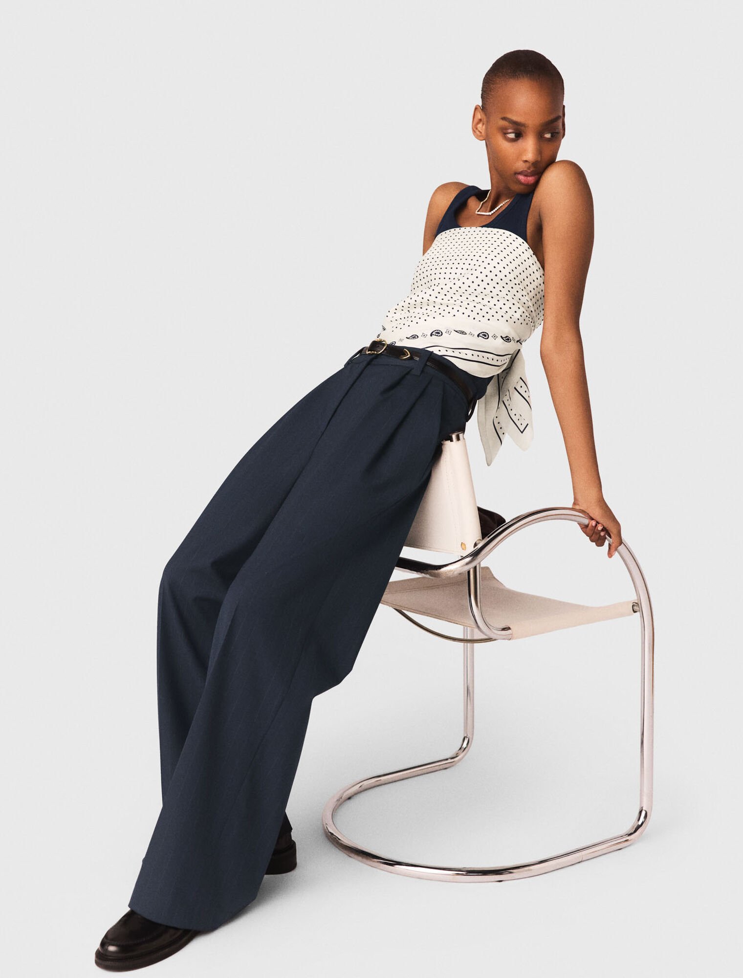 Pantal&oacute;n sastre a rayas