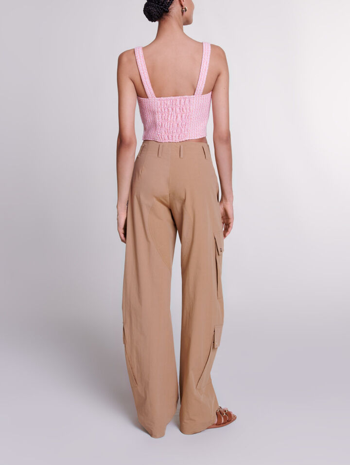 Crop top en tweed