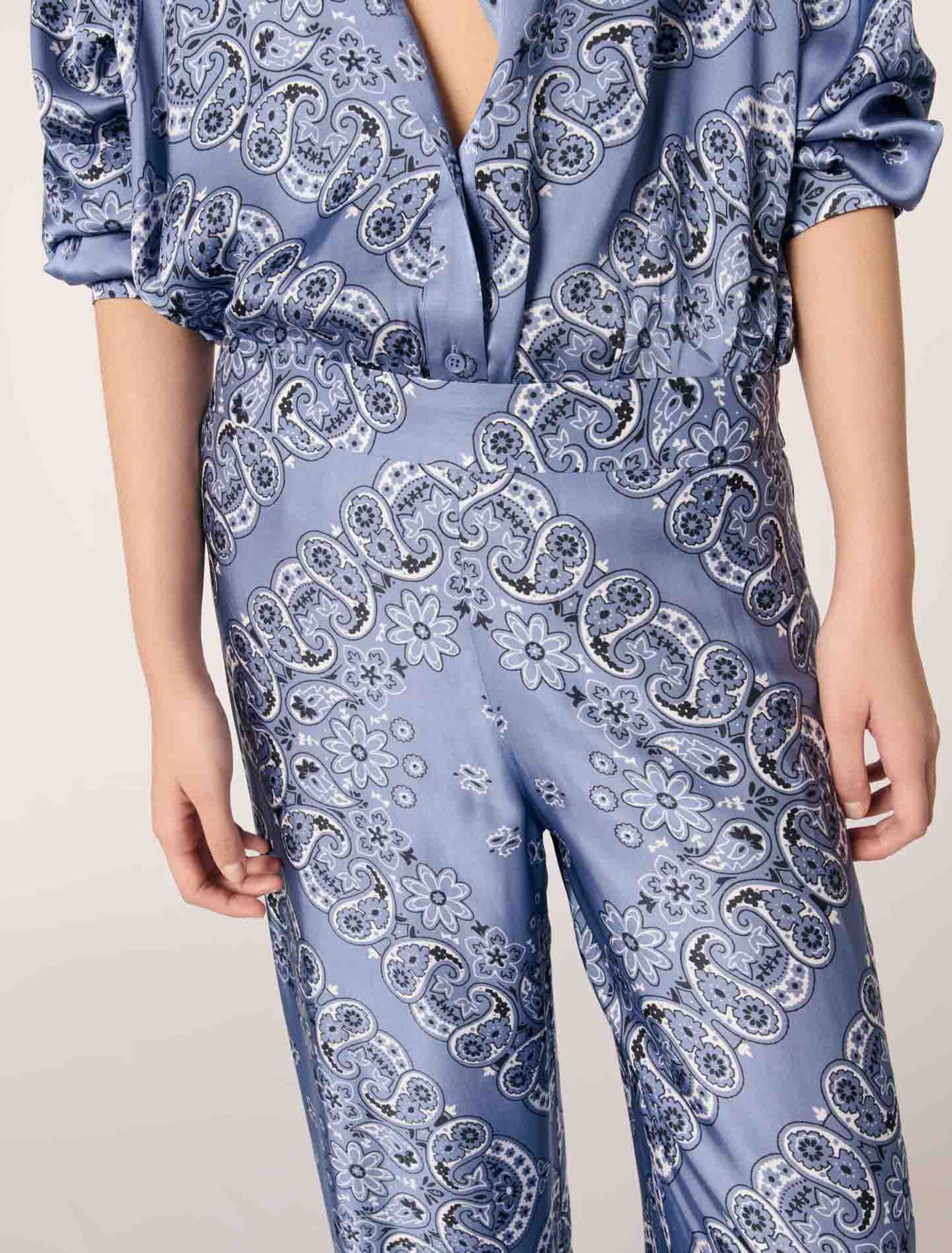 Pantalón estampado fluido