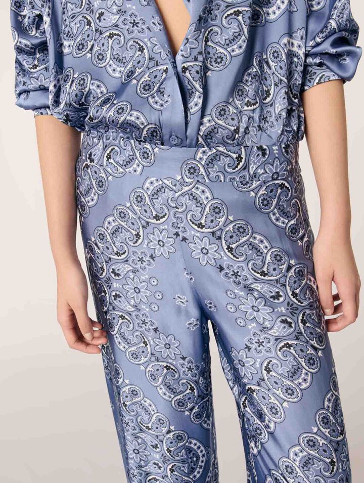 Pantalón estampado fluido