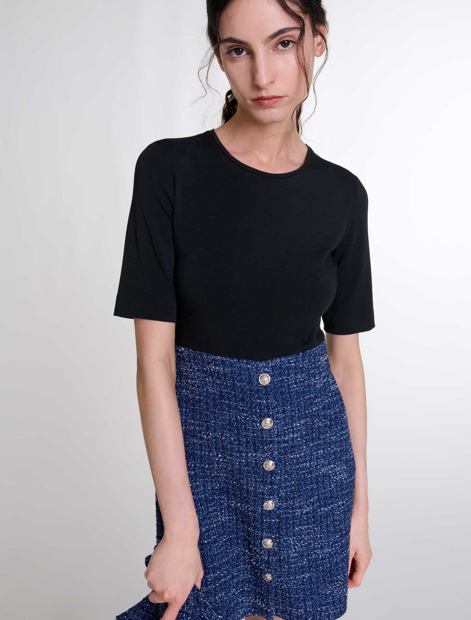 Vestido 2 en 1 de tweed