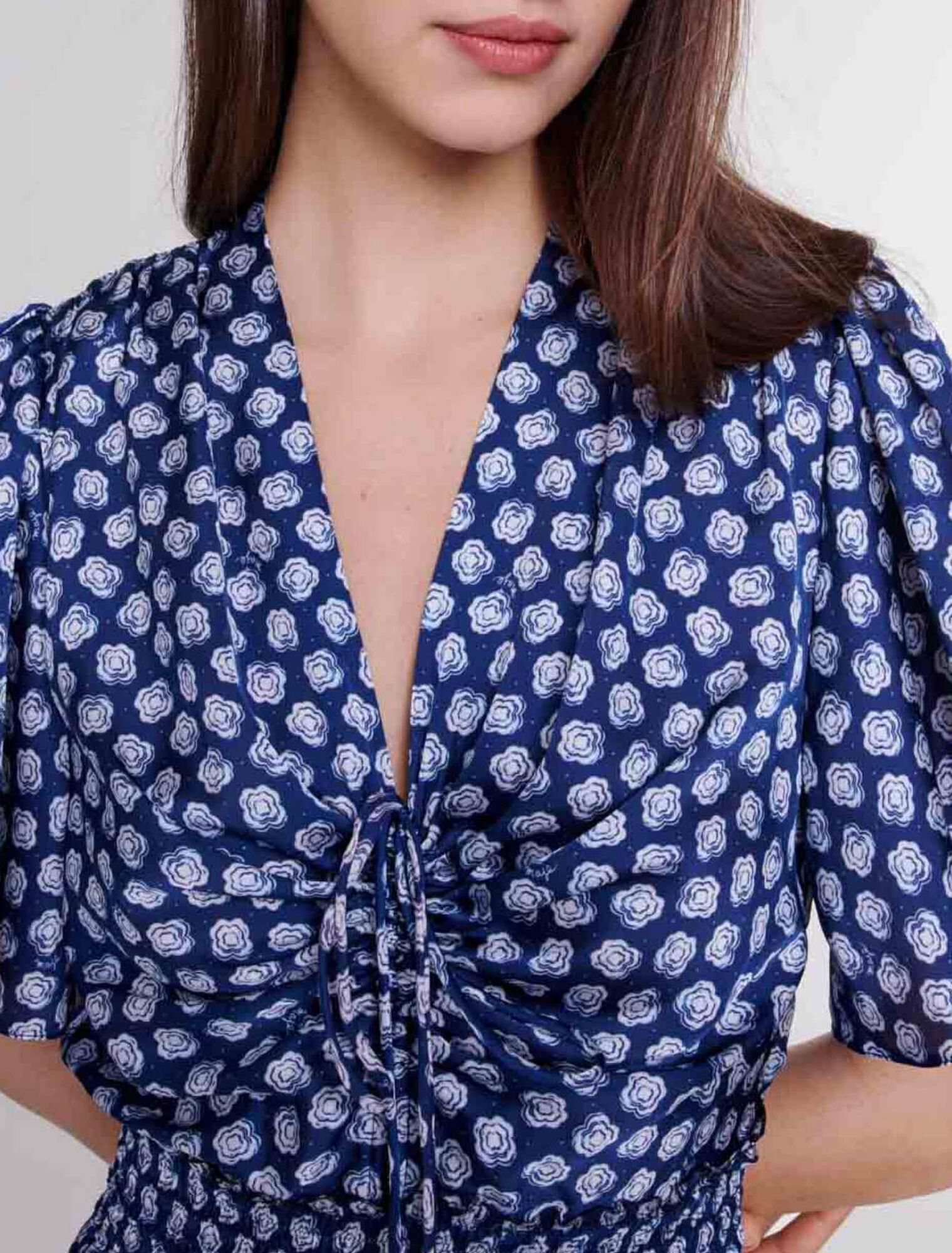 Vestido largo estampado