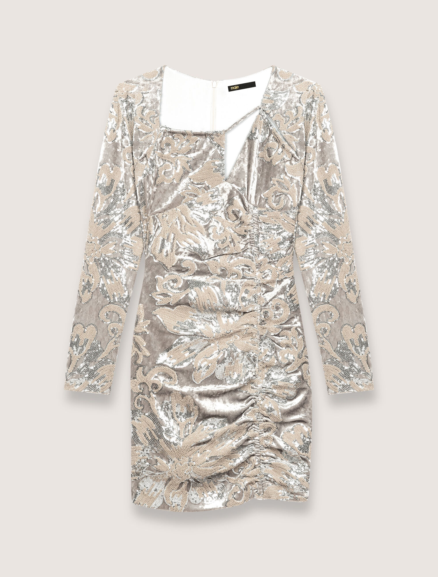 Vestido bordado con lentejuelas