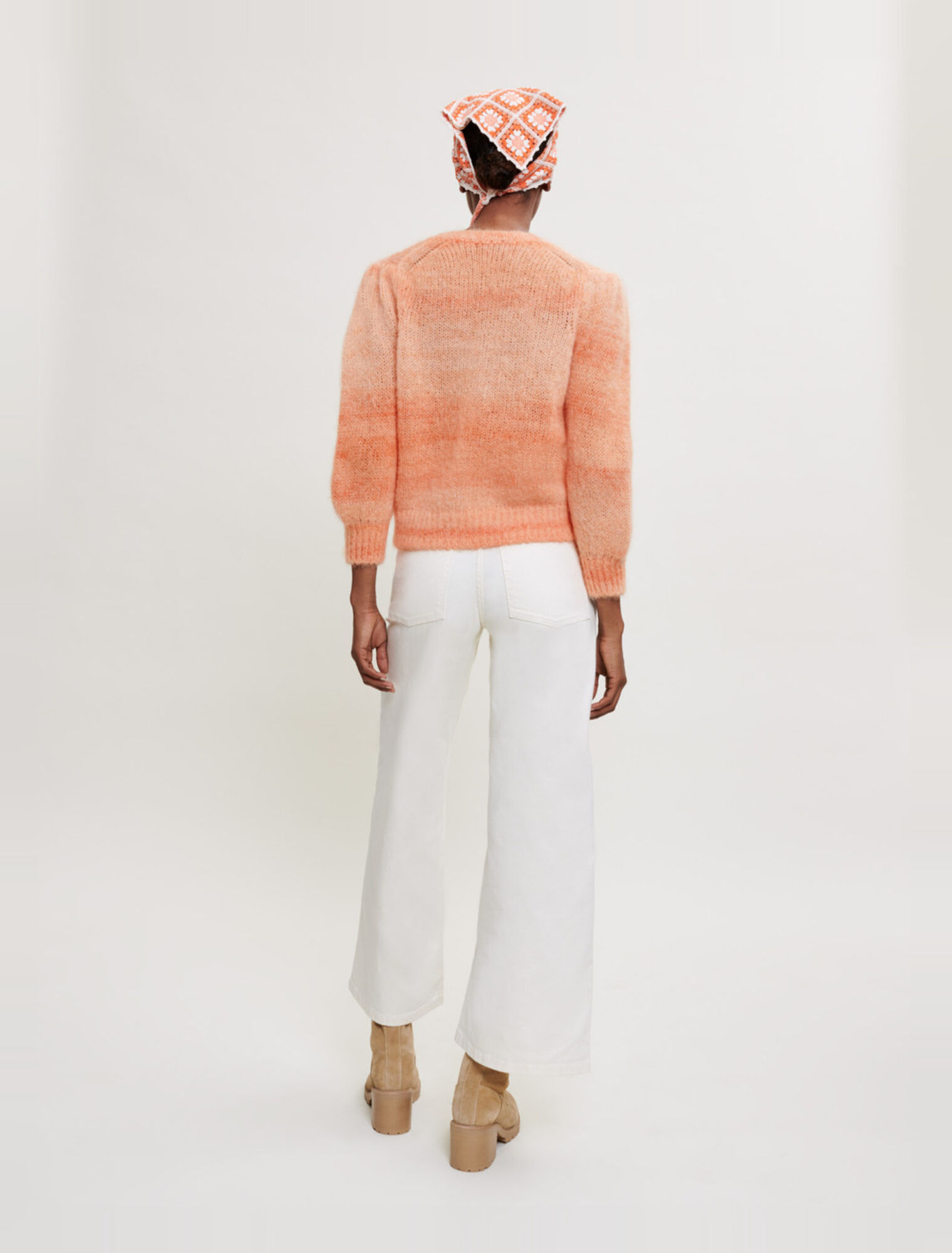 Chaqueta de mohair estampada