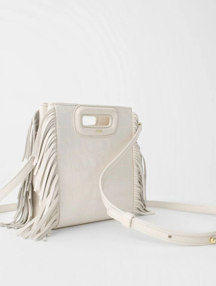 Bolso M Mini de piel de cocodrilo