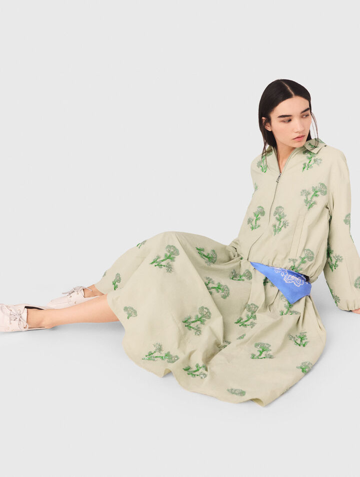 Bomber t&eacute;cnica bordada