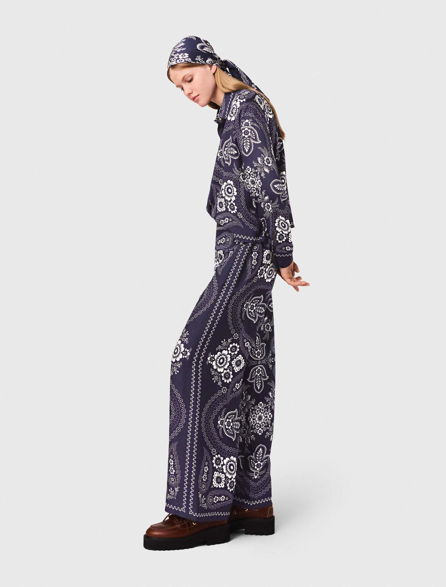 Pantalón fluido estampado