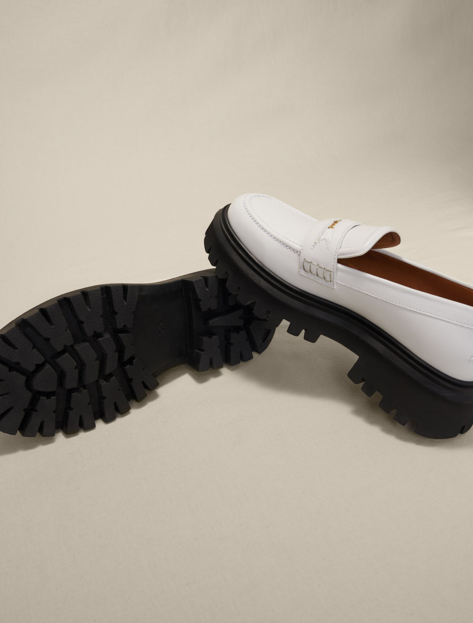 Mocasines de plataforma de piel