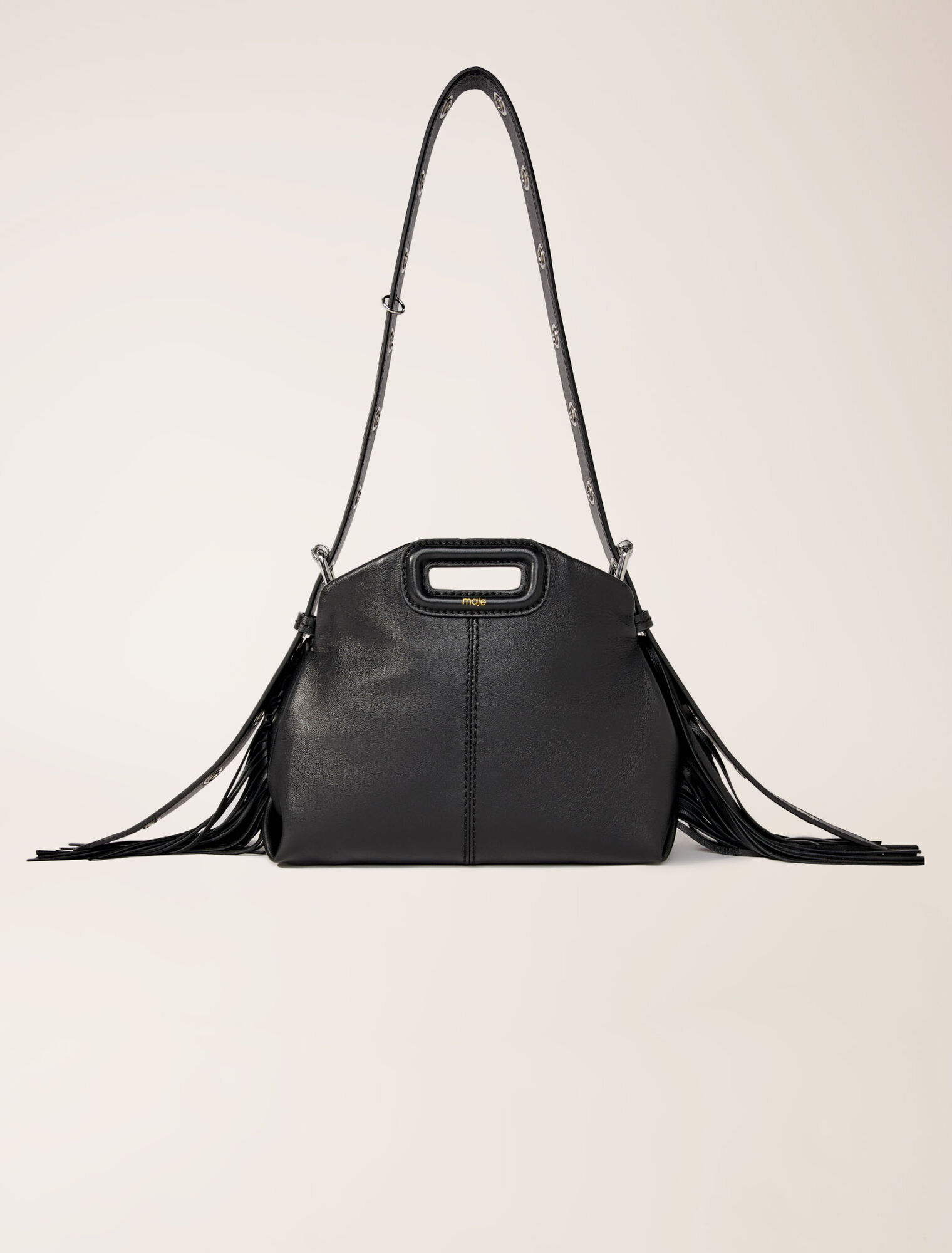 Bolso Miss M mini de cuero liso