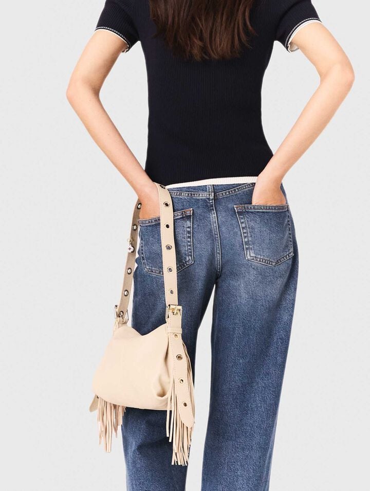 Bolso Miss M mini de cuero liso