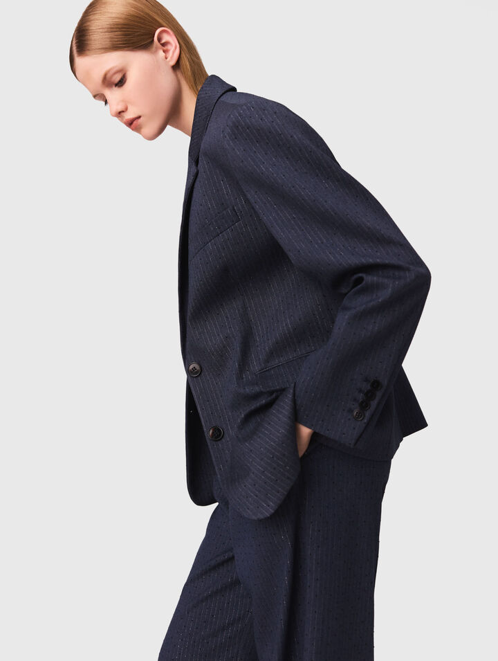 Chaqueta de traje con strass