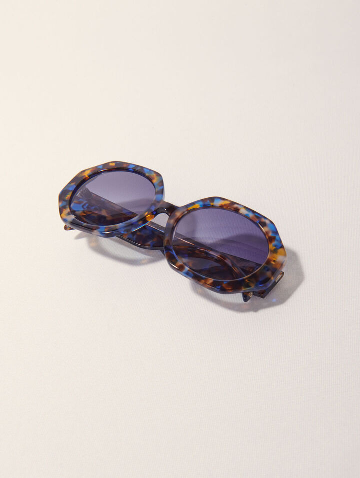 Gafas redondas de acetato carey