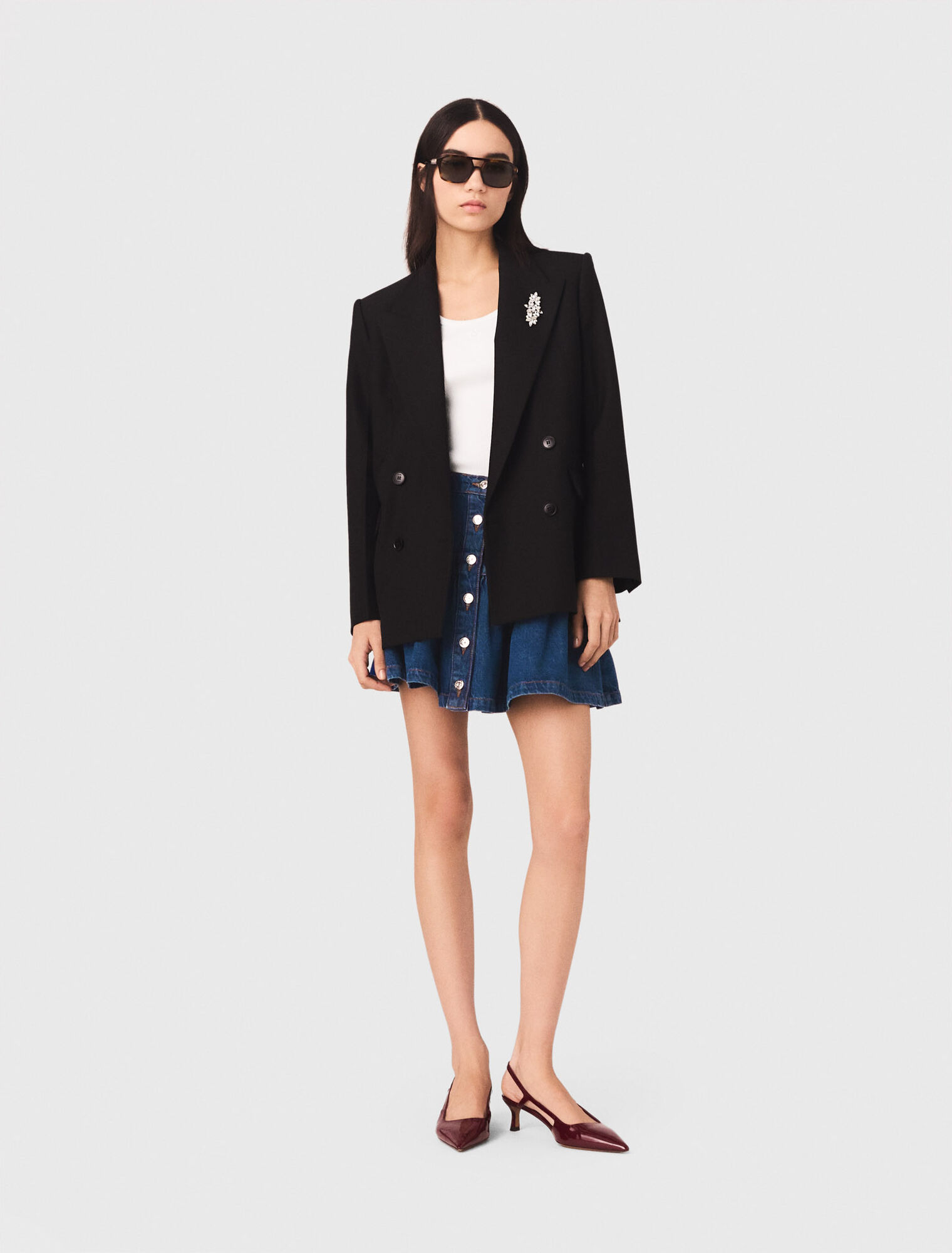 Chaqueta de doble botonadura