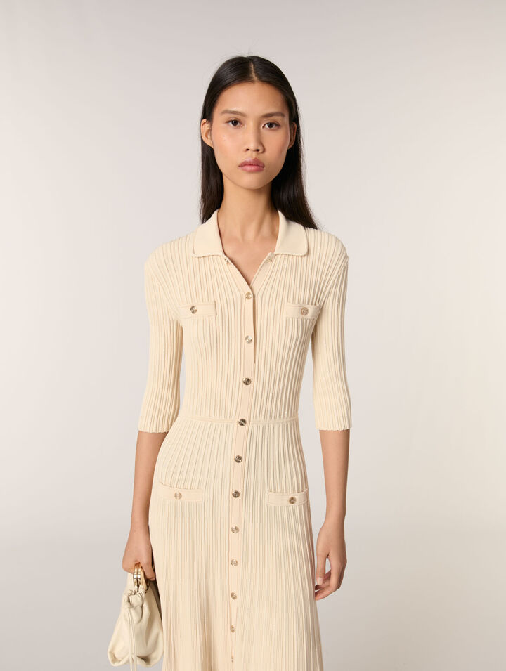 Vestido  de largo midi de punto